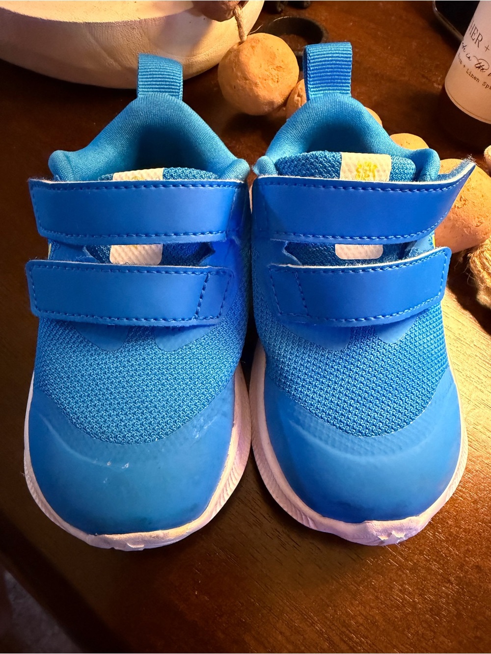 Nike Kids Bright Blue Hook-and-Loop Sneakers